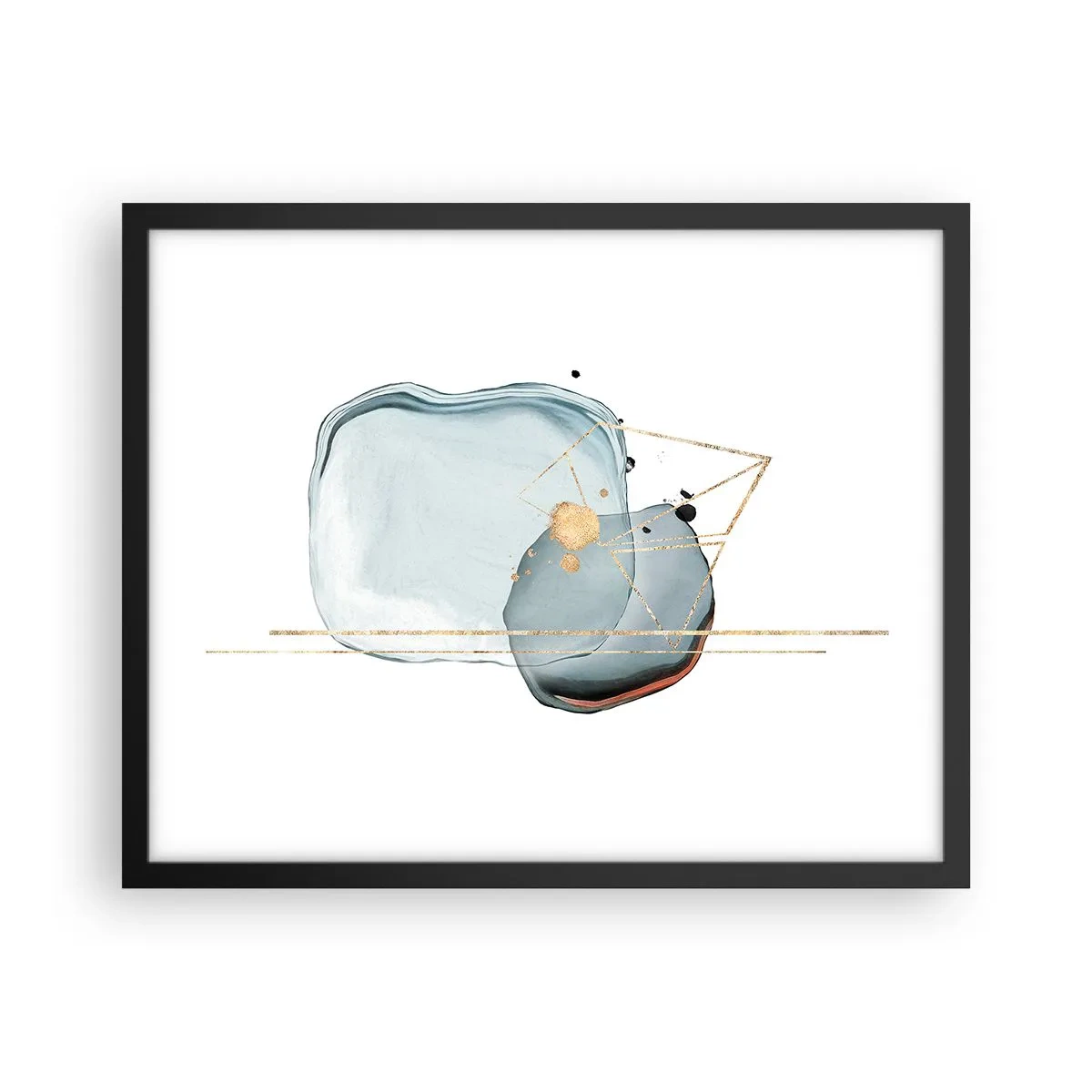 Poster in cornice nera - Studio di goccia - 50x40 cm