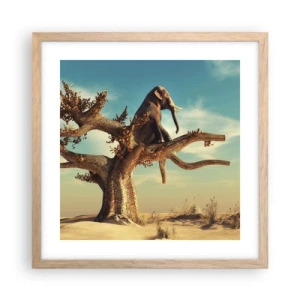 Poster in cornice rovere chiaro - Nuovo punto di vista - 40x40 cm