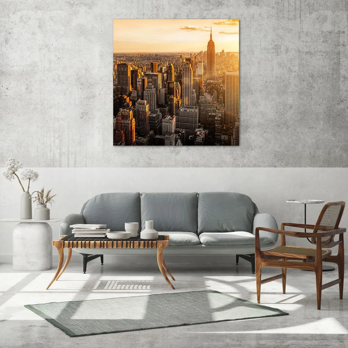 Quadro su vetro - Crescere al sole - 30x30 cm