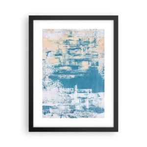 Poster in cornice nera - Attraverso il ghiaccio - 30x40 cm