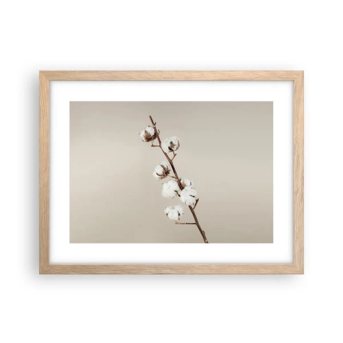 Poster in cornice rovere chiaro - Alla fonte della morbidezza - 40x30 cm