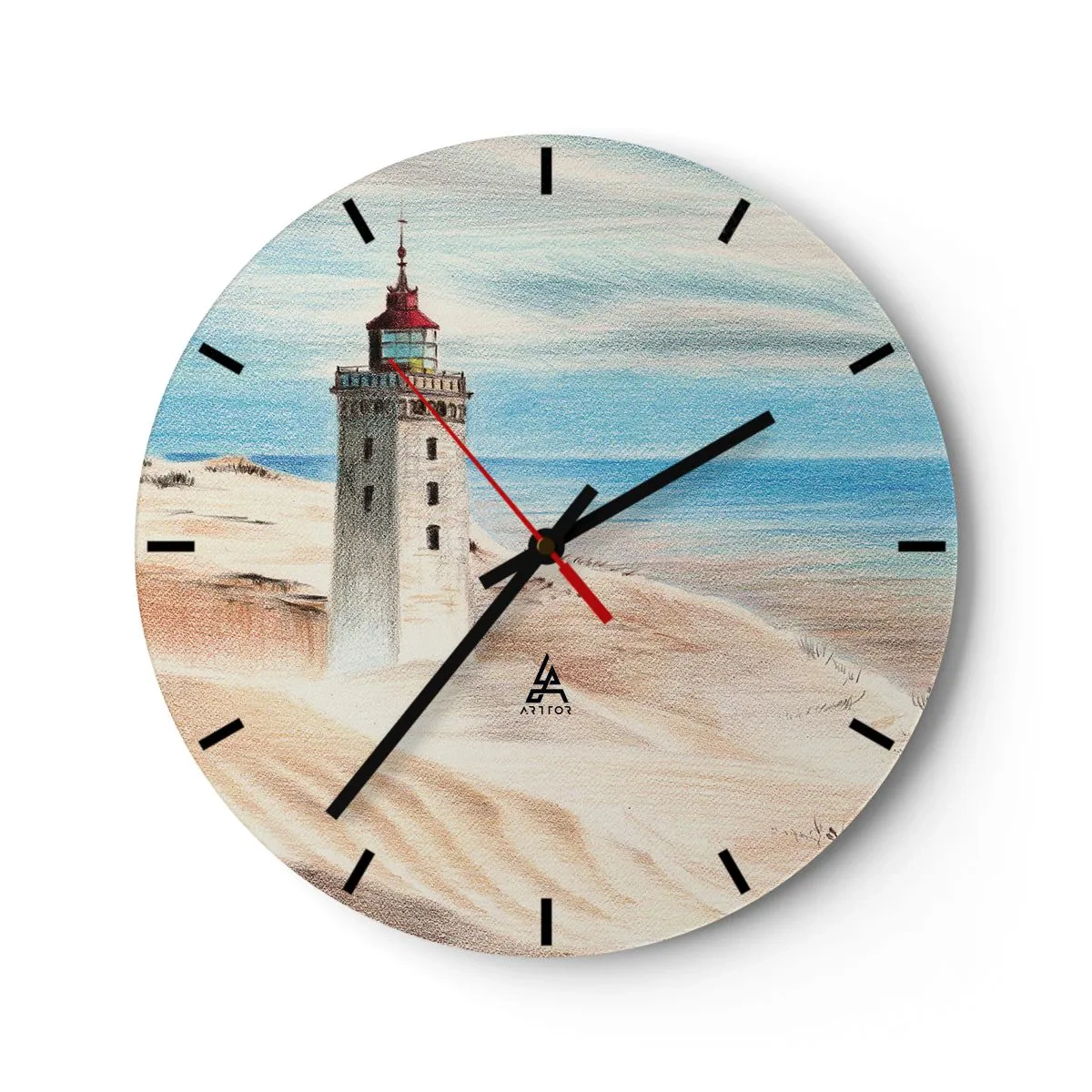 Orologio da parete - Orologio in Vetro - Sempre guardando il mare - 40x40 cm