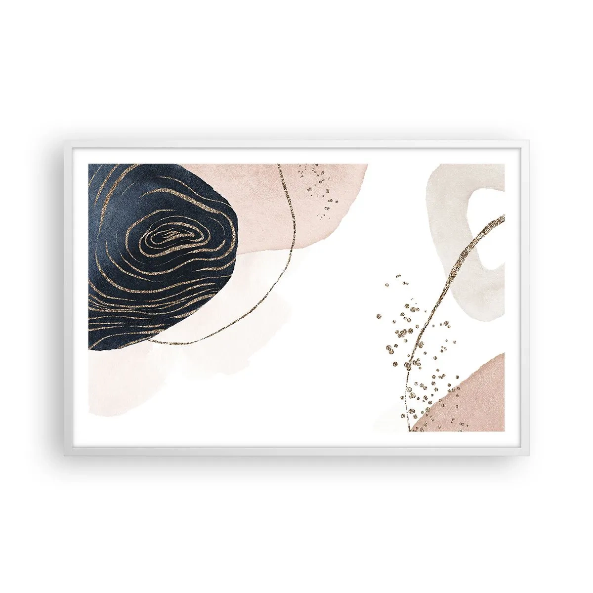 Poster in cornice bianca - Tutto scorre - 91x61 cm