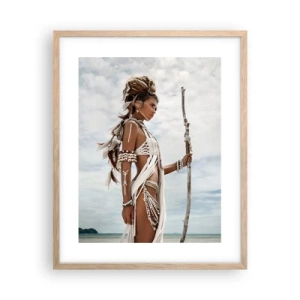 Poster in cornice rovere chiaro - La regina dei tropici - 40x50 cm