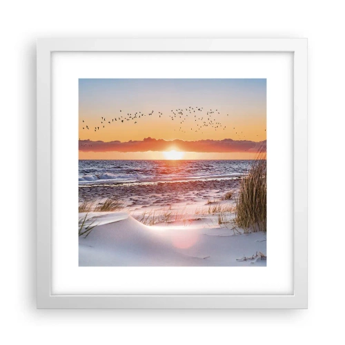 Poster in cornice bianca - Paesaggio orizzontale - 30x30 cm