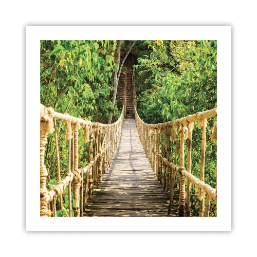 Poster - Sospeso nel verde - 50x50 cm