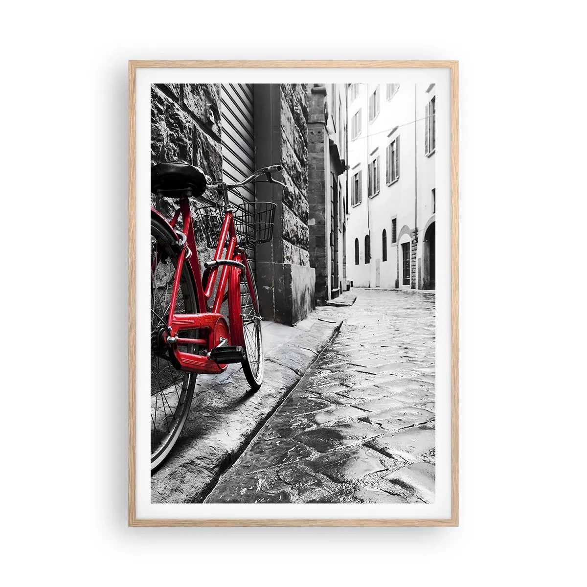 Poster in cornice rovere chiaro - La vera bellezza non invecchia - 70x100 cm