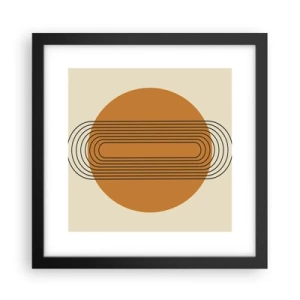 Poster in cornice nera - Piano perfetto - 30x30 cm
