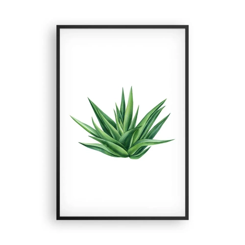 Poster in cornice nera - Verde - forza - vita - 61x91 cm