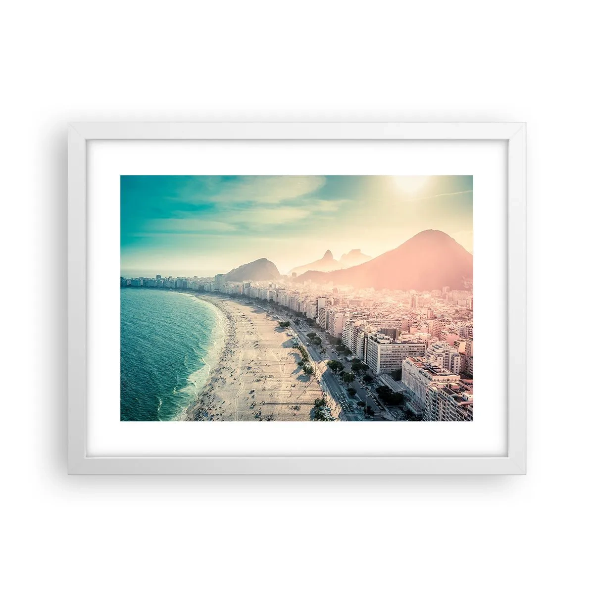 Poster in cornice bianca - Vacanze senza fine a Rio - 40x30 cm