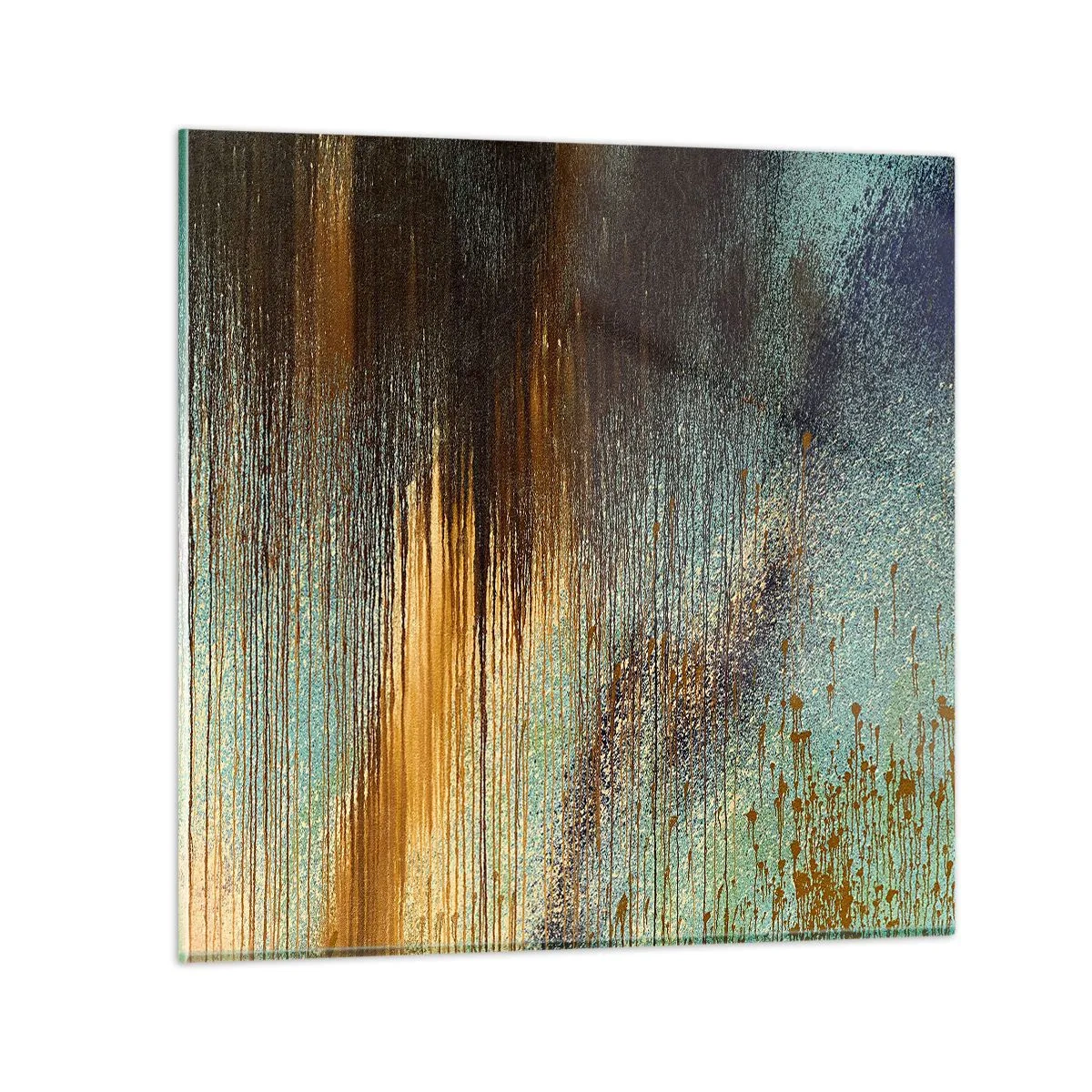Quadro su vetro - Composizione cromatica non casuale - 30x30 cm