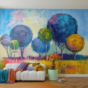 Fotomurali Premium Sand - Sfera: forma ideale - Astrazione, Paesaggio, Grafica - 300x210 cm