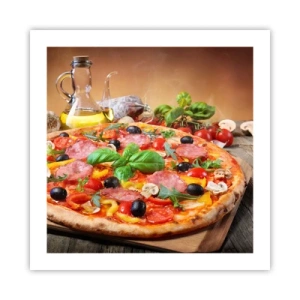 Poster - Con gusto veramente italiano - 50x50 cm