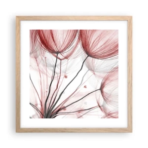 Poster in cornice rovere chiaro - Prima del decollo - 40x40 cm