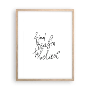 Poster in cornice rovere chiaro - è possibile - 40x50 cm