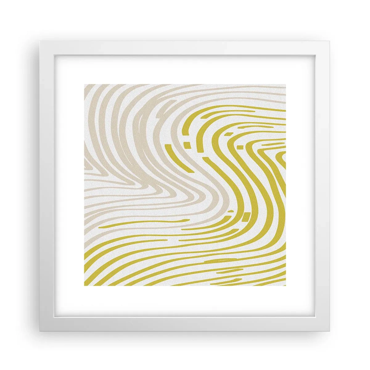 Poster in cornice bianca - Composizione con lieve deflessione - 30x30 cm