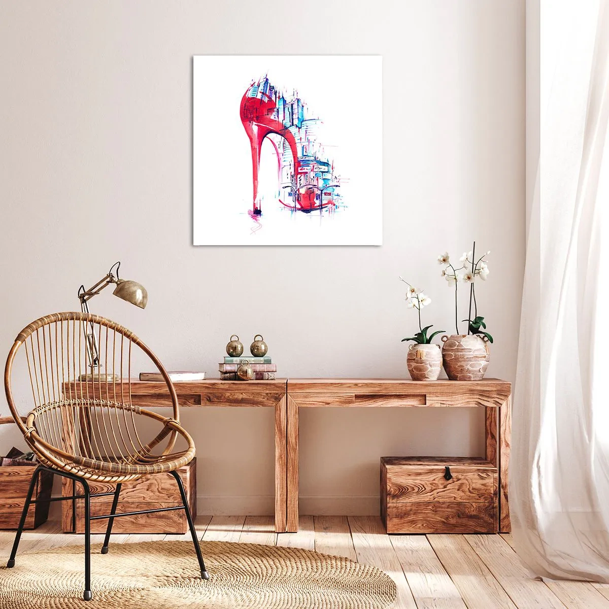 Quadro su tela - Stampe su Tela - Elegante nella grande città - 60x60 cm