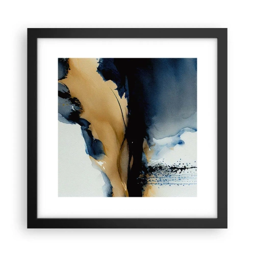 Poster in cornice nera - Dietro la cortina - 30x30 cm