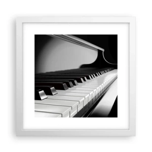 Poster in cornice bianca - Armonia di forme e colori - 30x30 cm