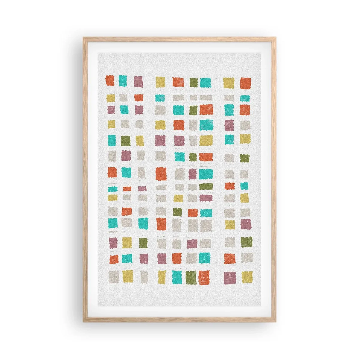 Poster in cornice rovere chiaro - Un gioco sconosciuto - 61x91 cm