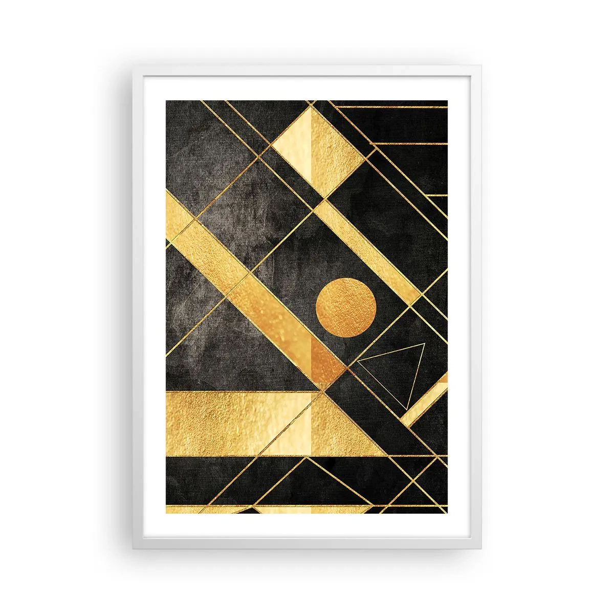 Poster in cornice bianca - Sole del deserto - 50x70 cm