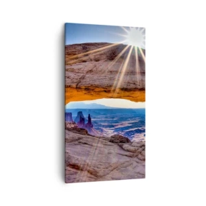 Quadro su tela - Stampe su Tela - Attraverso il portale di roccia - 45x80 cm