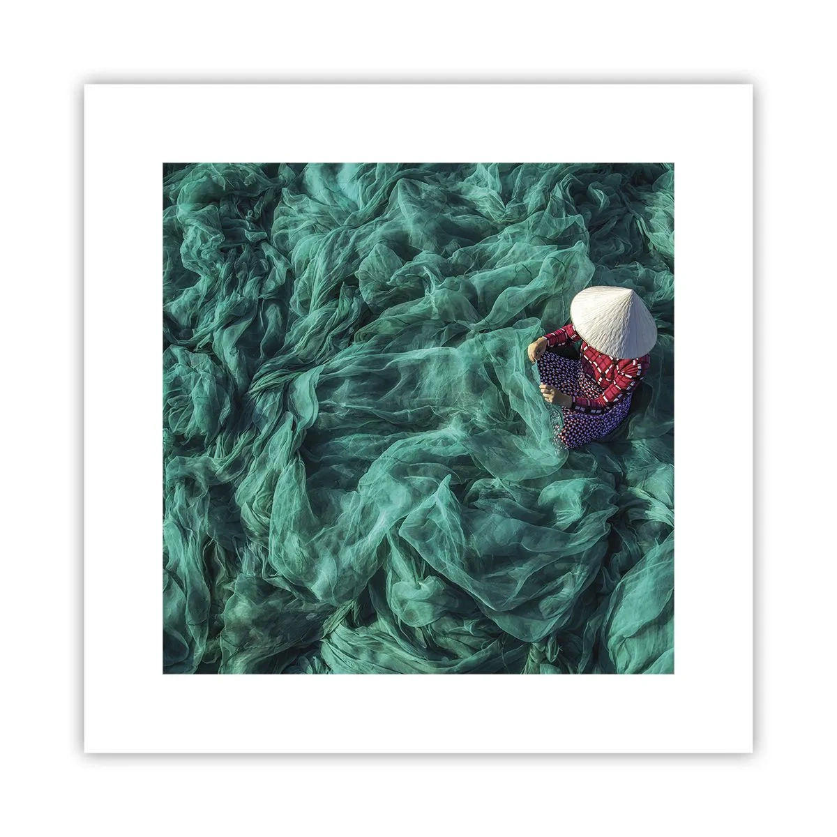 Poster - Nel mare di reti - 30x30 cm