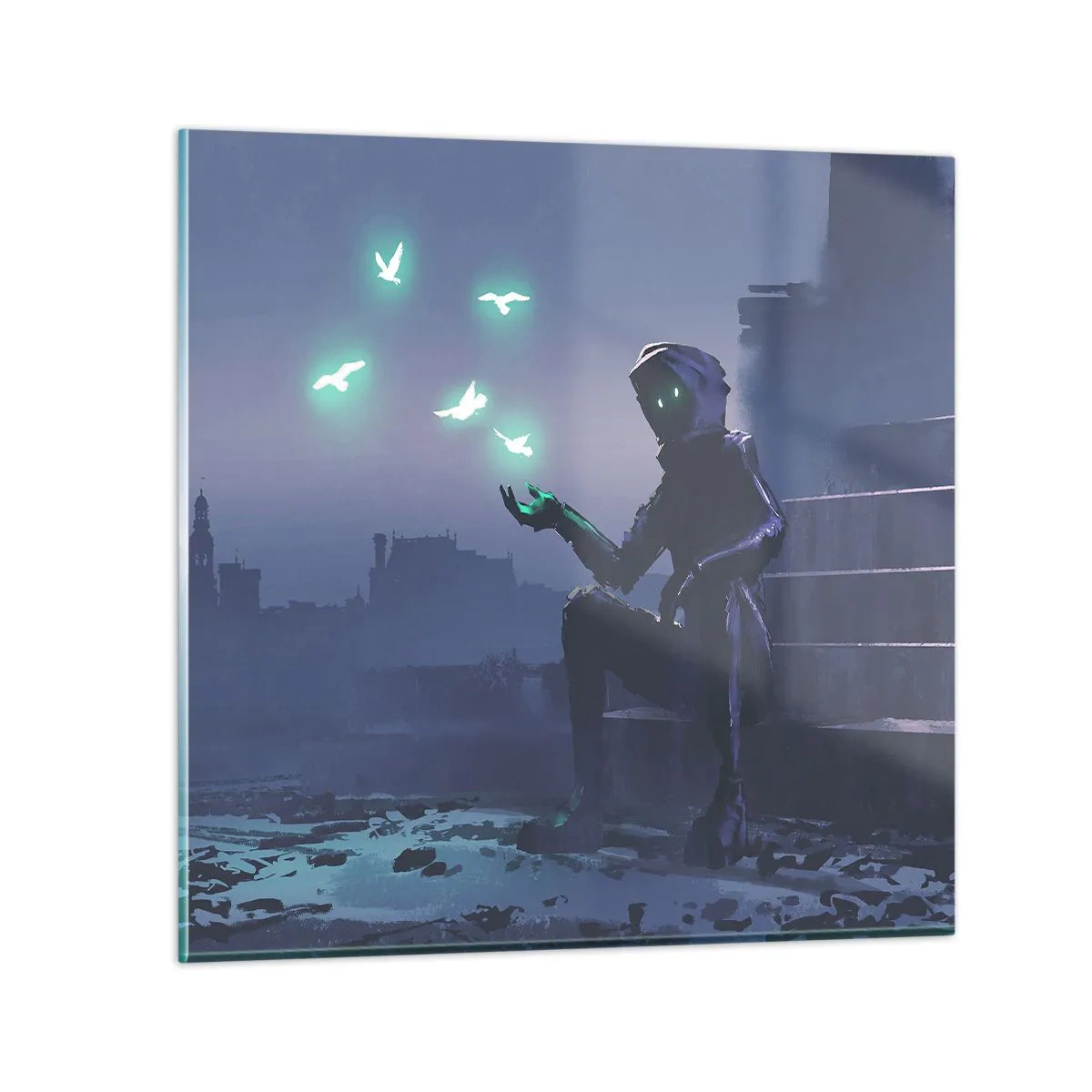 Quadro su vetro - La vita ritorna - 40x40 cm