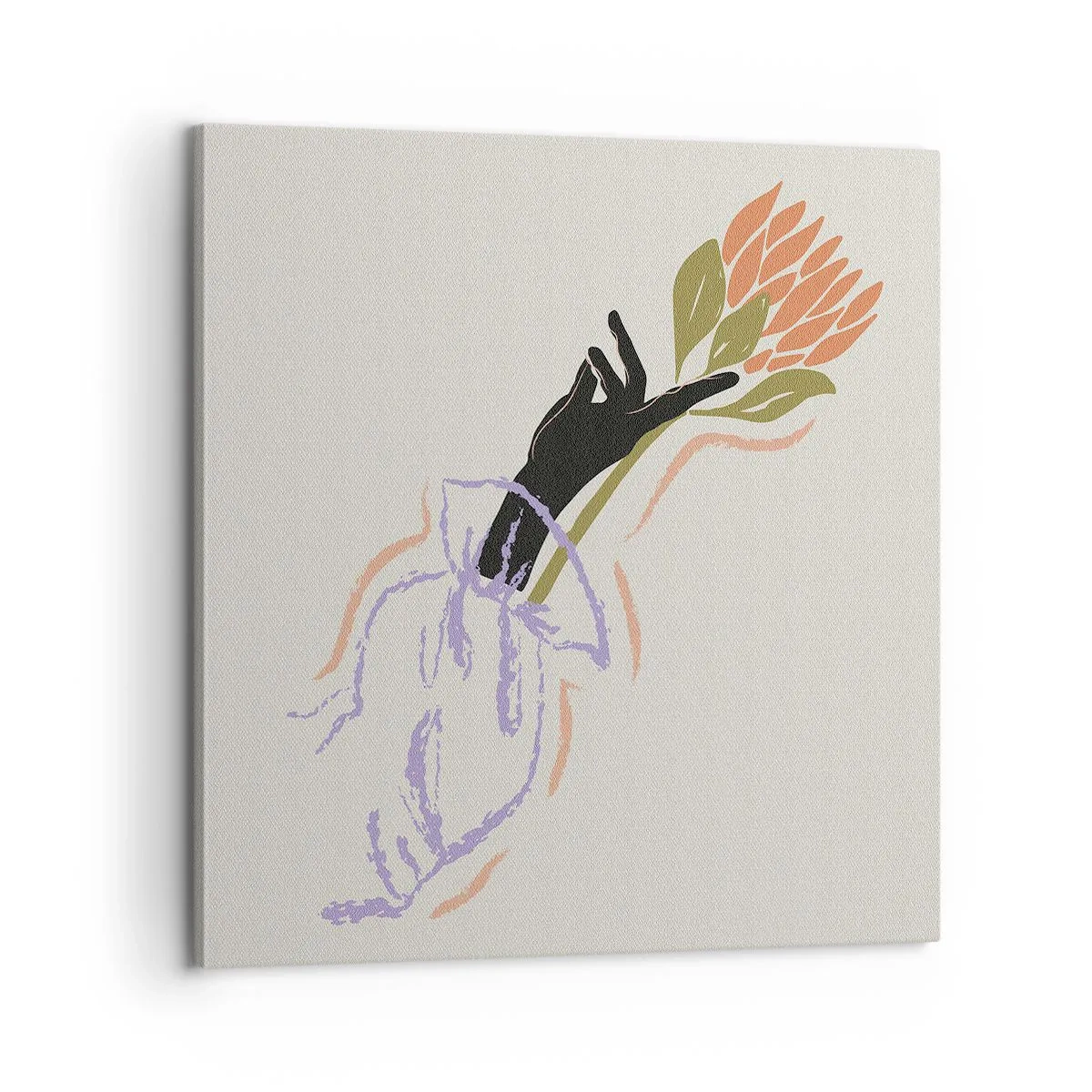 Quadro su tela - Stampe su Tela - Tocco delicato - 60x60 cm
