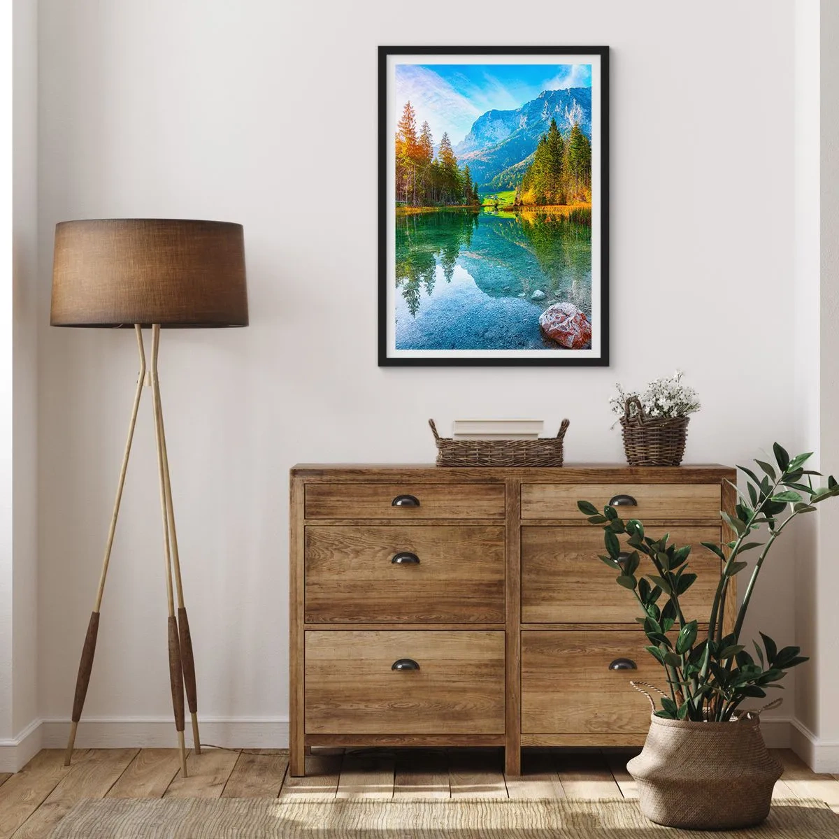 Poster in cornice nera - La mitezza dell'autunno - 40x50 cm