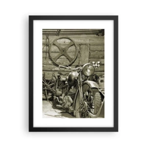 Poster in cornice nera - Nel capanno di zio Alfredo - 30x40 cm