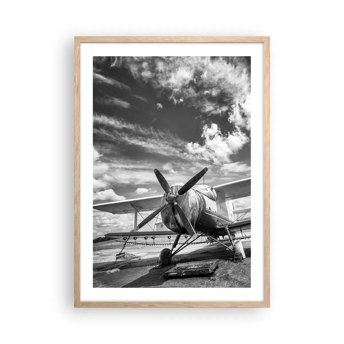 Poster in cornice rovere chiaro - Non vedo l'ora! - 50x70 cm