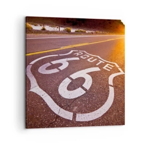Quadro su tela - Stampe su Tela - La mitica Route 66 - 50x50 cm