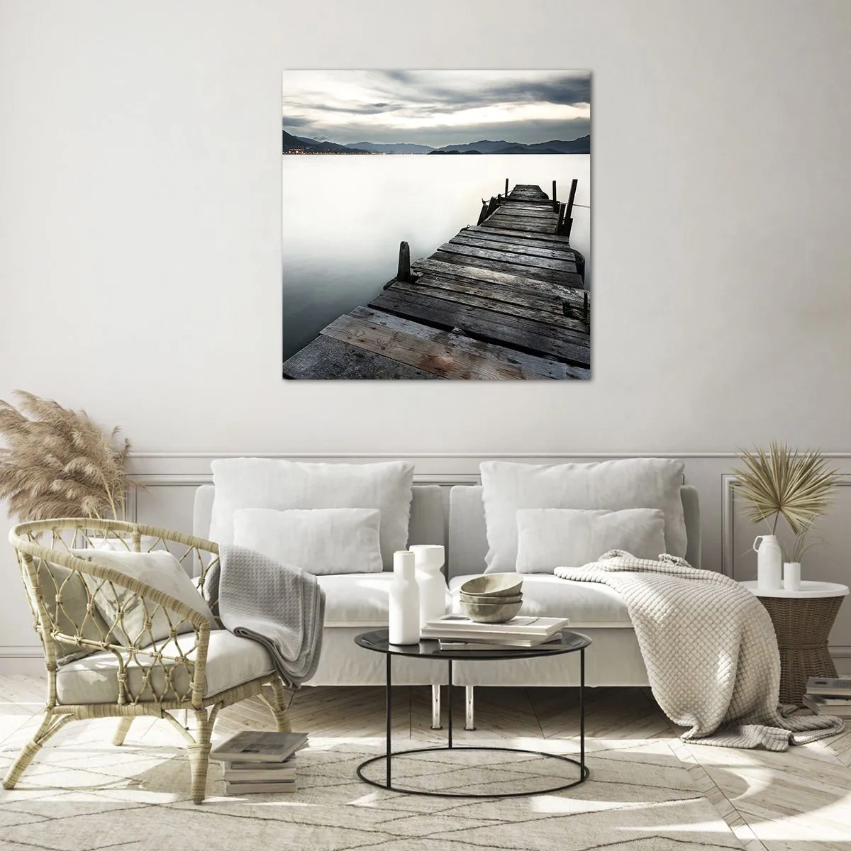 Quadro su vetro - Immergersi nella tranquillità - 60x60 cm