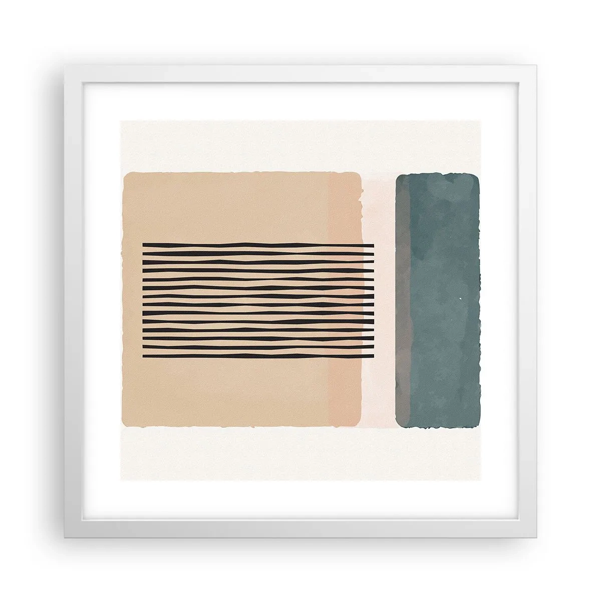 Poster in cornice bianca - Tutto a posto - 40x40 cm