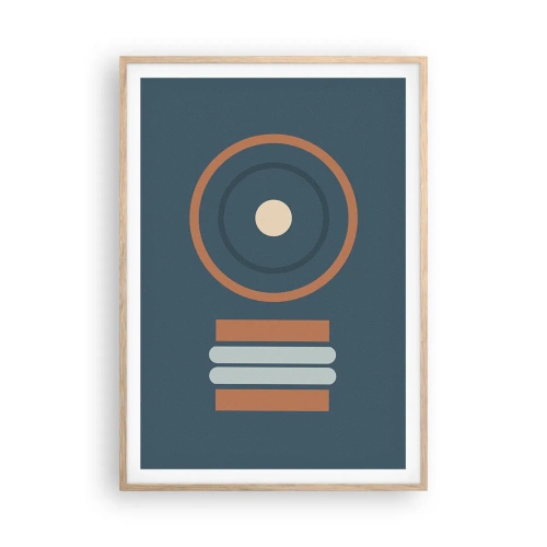 Poster in cornice rovere chiaro - L'essenza delle cose - 70x100 cm