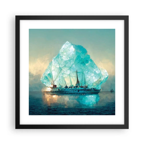 Poster in cornice nera - Brillante artico - 40x40 cm
