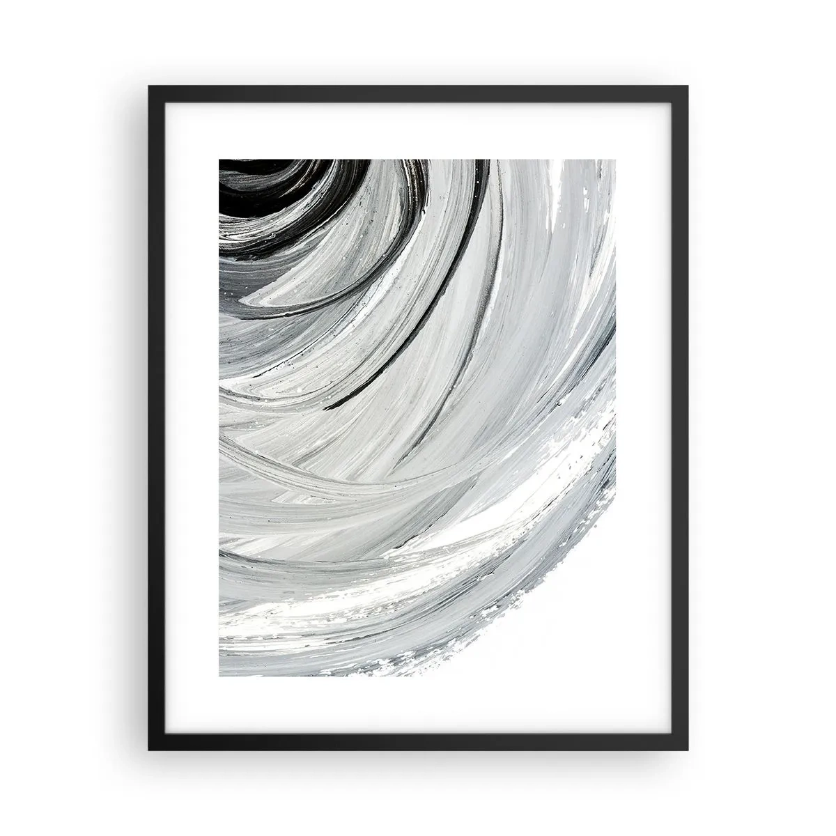 Poster in cornice nera - Composizione orbitale - 40x50 cm