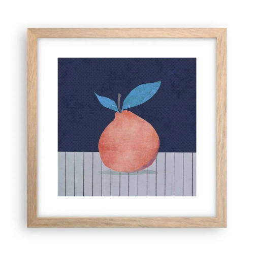 Poster in cornice rovere chiaro - Convessità e piano - 30x30 cm