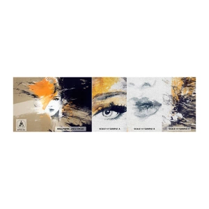 Campione di Fotomurale Premium Canvas - E la luce fu - Astrazione, Volto di donna, Donna - 100x30 cm