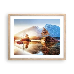 Poster in cornice rovere chiaro - La natura in una nuova luce - 50x40 cm