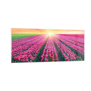 Quadro su vetro - La fattoria della bellezza - 100x40 cm
