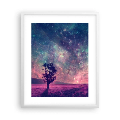 Poster in cornice bianca - Sotto un cielo magico - 40x50 cm