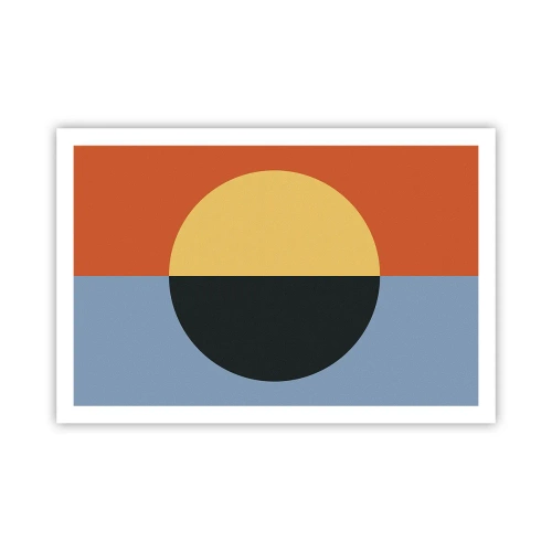 Poster - Composizione di caldo e freddo - 91x61 cm