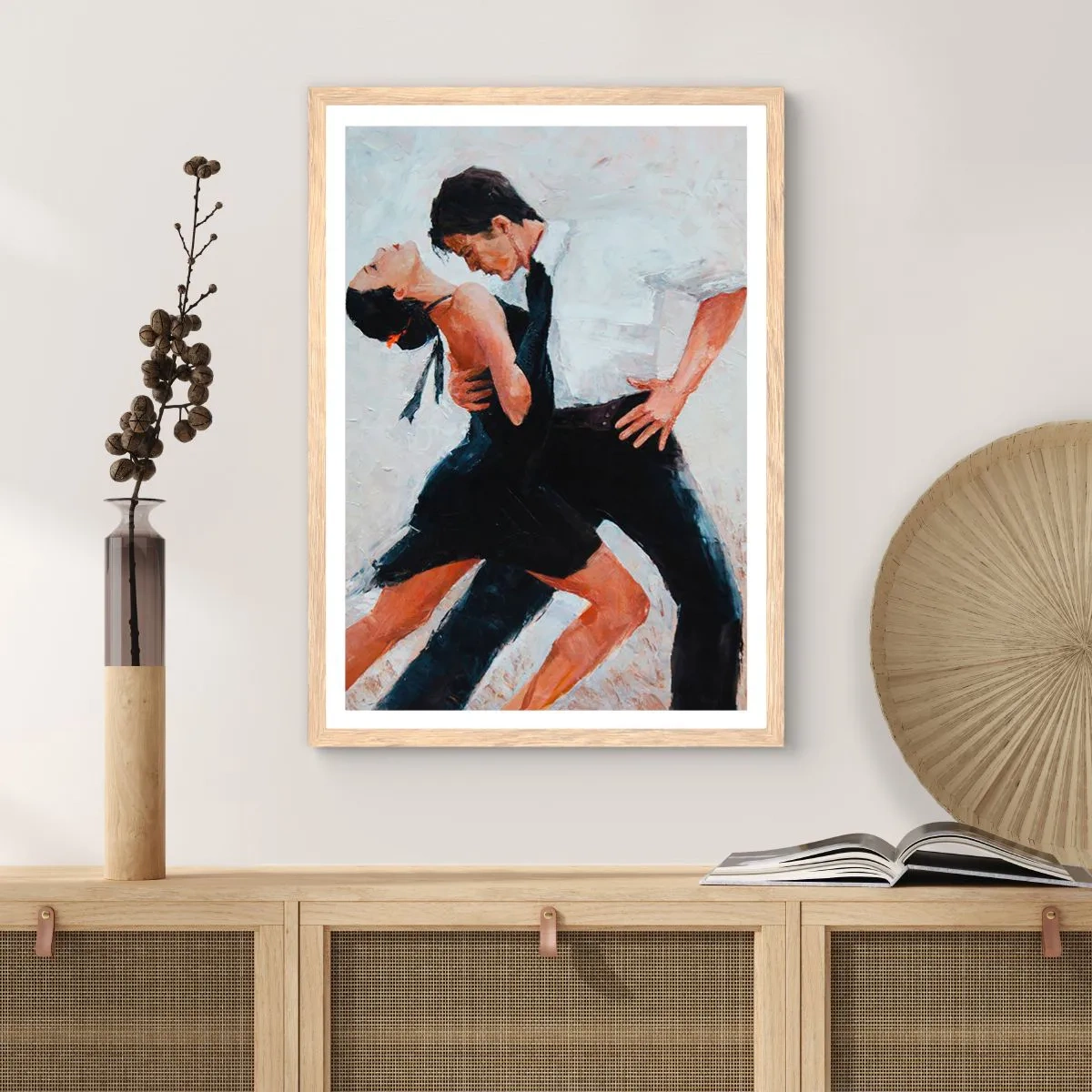 Poster in cornice rovere chiaro - Il tango dei miei sogni - 61x91 cm