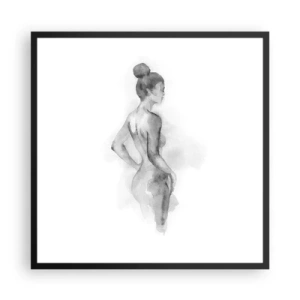 Poster in cornice nera - Bella come un quadro - 60x60 cm