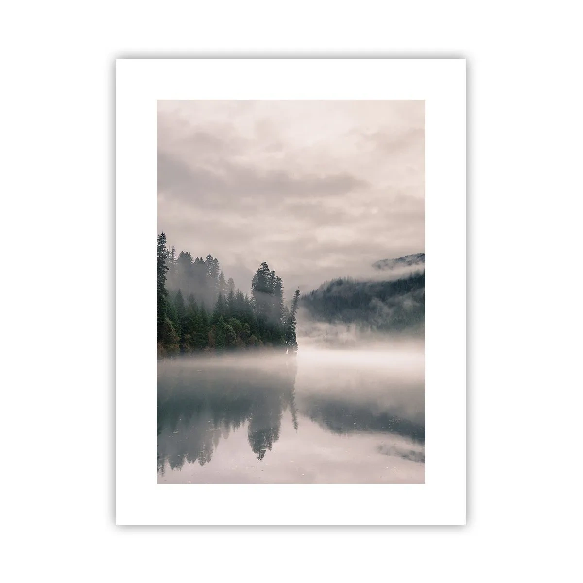 Poster - Riflettendo nella nebbia - 30x40 cm