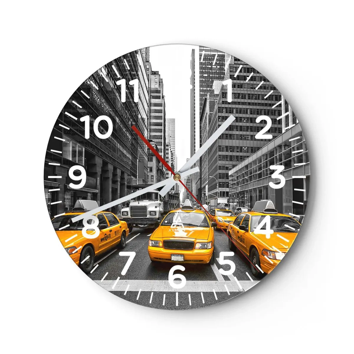 Orologio da parete - Orologio in Vetro - Siamo noi che coloriamo la città - 30x30 cm