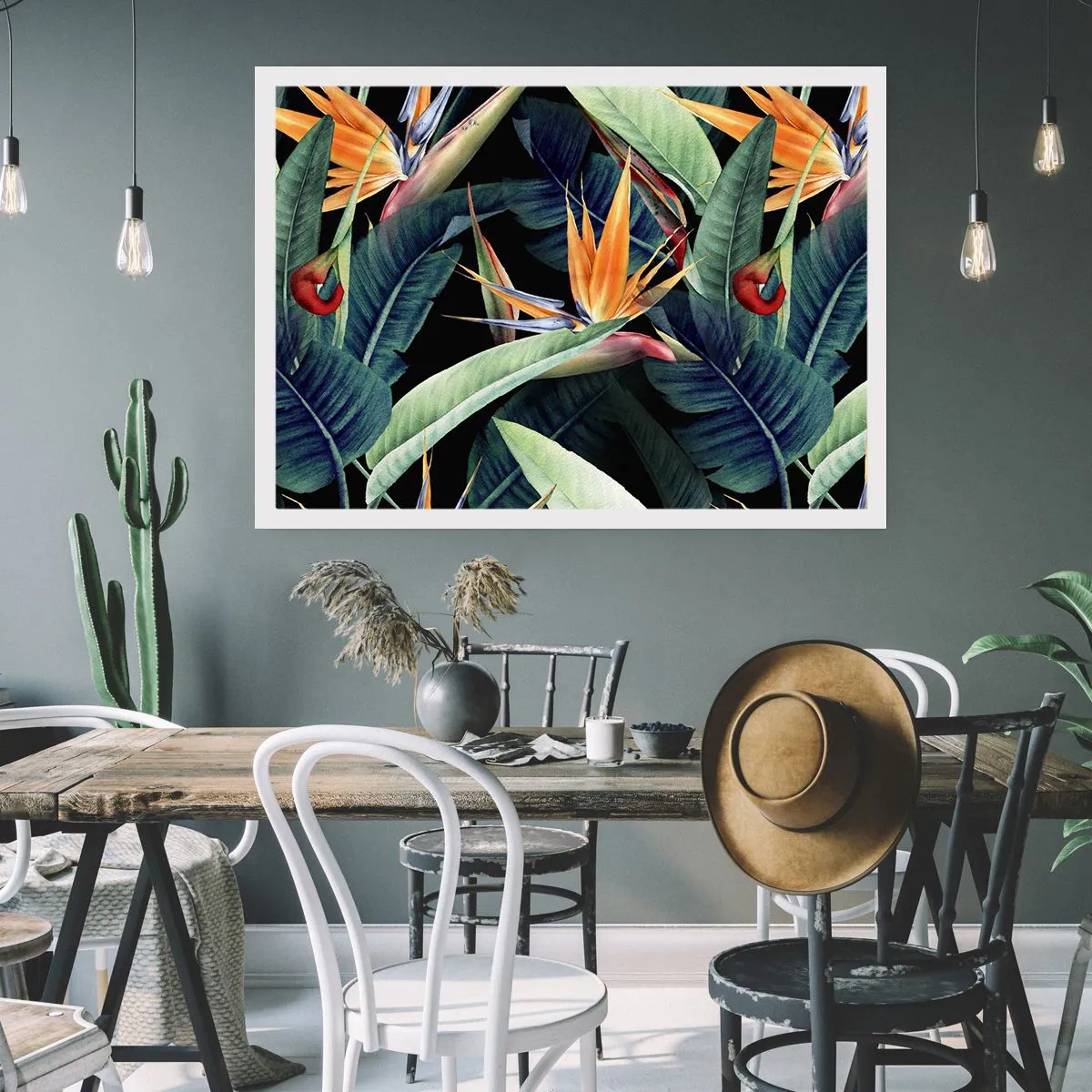 Poster - I fiori fiammeggianti dei tropici - 91x61 cm