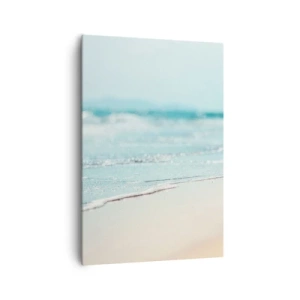 Quadro su tela - Stampe su Tela - Dolci onde dell'oceano su una spiaggia sabbiosa - 70x100cm - Calore e rumore - Decorazione murale moderna per soggiorno e camera da letto ARTTOR